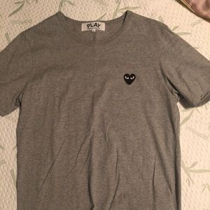 Comme des garcons gray tee XL